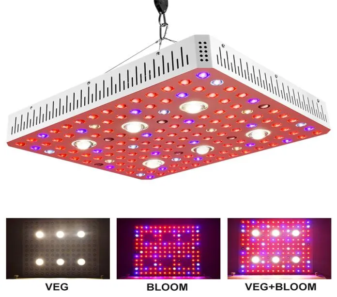 전체 스펙트럼 LED 성장 LIGHT LIGHT LIGHT 1000W 2000W 3000W COB LED 플랜트 조명 실내 식물을위한 램프 그린 하우스 재배장 2140921