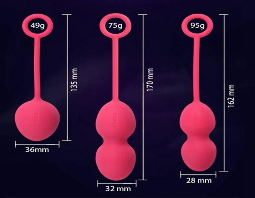 Genuino SVAKOM NOVA Bolas Ben Wa de silicona completa de lujo 3 en 1 Ejercicio Kegel Bolas vaginales apretadas Juguetes sexuales para mujer 172 174072141234