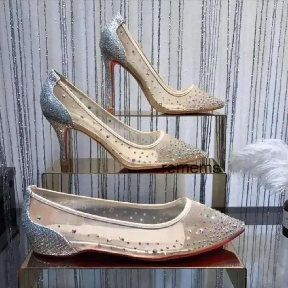 Lüks Tasarım Popüler Yeni Moda Kadınların Yüksek Topuklu Kafes Seti Elmas Partisi Ayakkabıları Ziyafet Törenleri Düğün Vb.