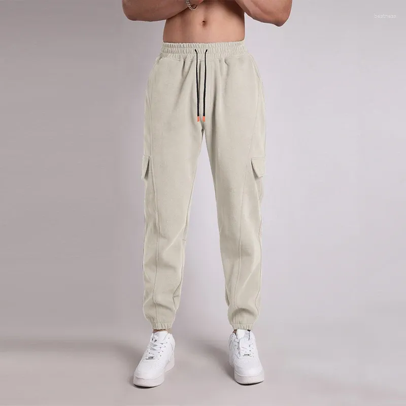 Pantalons pour hommes Joggers Pantalons de survêtement Hommes et femmes Taille élastique Perdre Pantalon décontracté Noir Coton extérieur Hommes Sweat