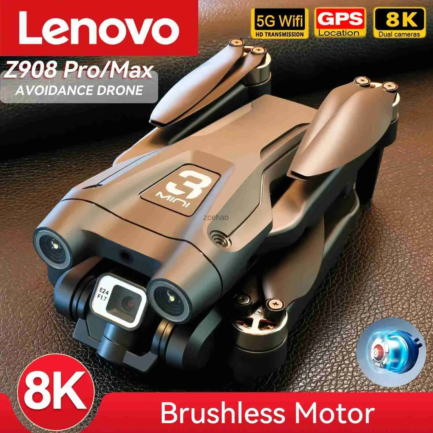 Drones Lenovo Z908 Pro Max Drone 8K Profesional HD Cámara Dual FPV