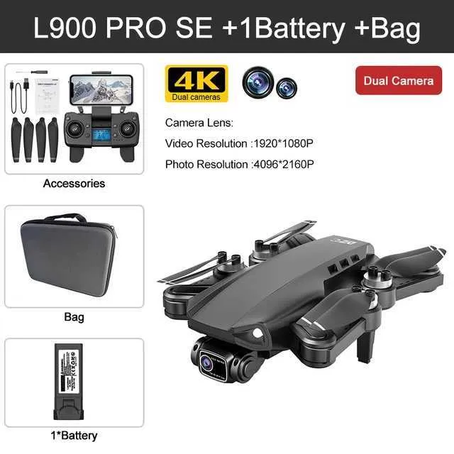 Drones L900 PRO SE MAX GPS WIFI FLY Drone 4K Professionnel Quadcopter ...