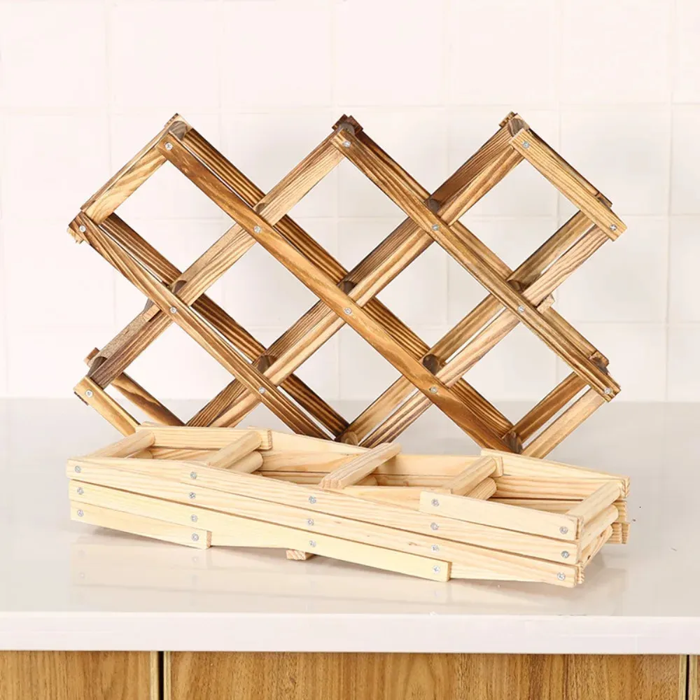 Retro opbergorganisator houten houten plank wijnrekken standaardhouders vitrinekast 240111