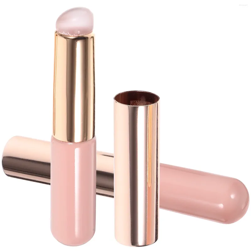 Makeup Borstes 2st Silicone Lip Lipstick Portable Blending Concealer