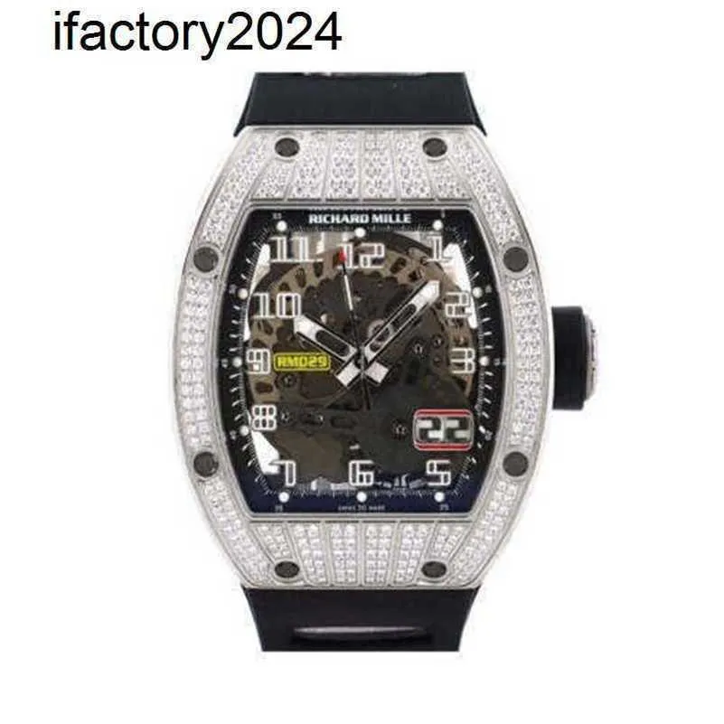 Jf RichdsMers Watch Factory Superclone Swiss Made Orologi sportivi Oro bianco diamanti RM029 HBQI