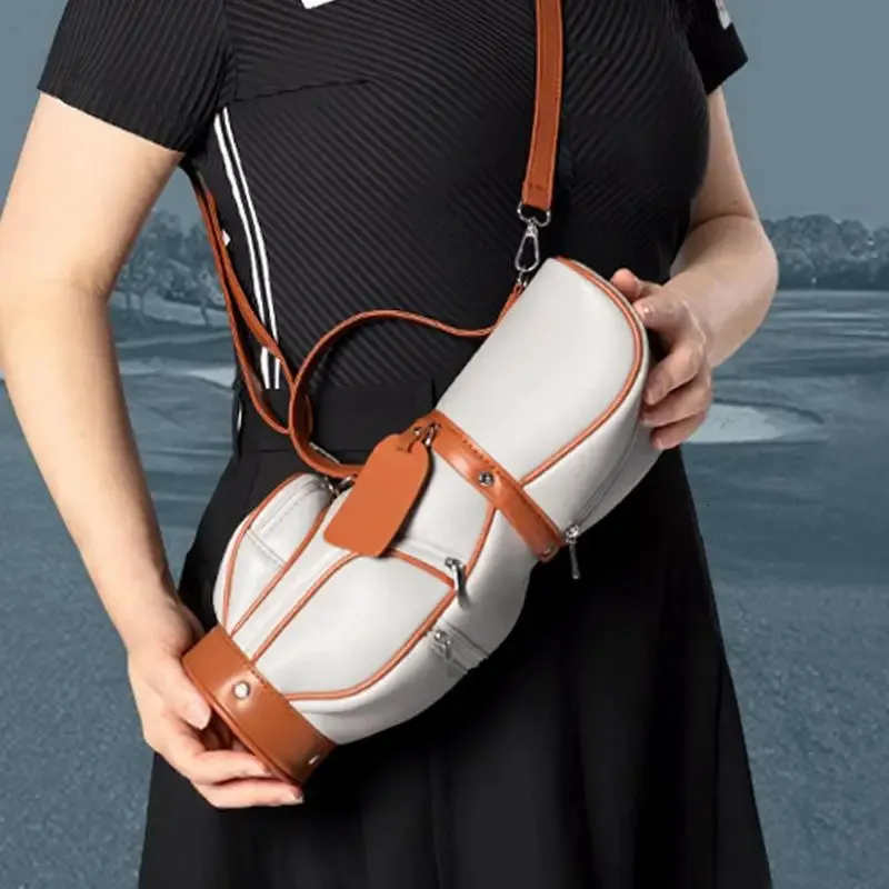 Мини-сумка для мяча для гольфа для женщин, портативный небольшой держатель для хранения, милый посыльный из микрофибры 240111