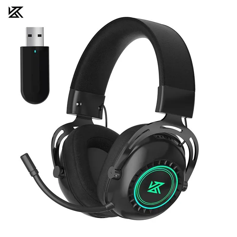 Casque KZ GP20 BluetoothCompatible Hifi Sound System Écouteurs sans fil avec microphone 2.4G Moniteur Casque Sport Jeu Casque