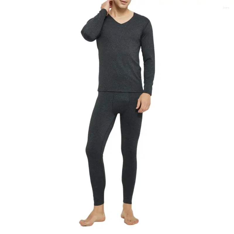 Men's Thermal Underwear Winter Suit Long Johns Keep Warm Tops Pants Set Thick Clothes Comfortable Thermo Sets