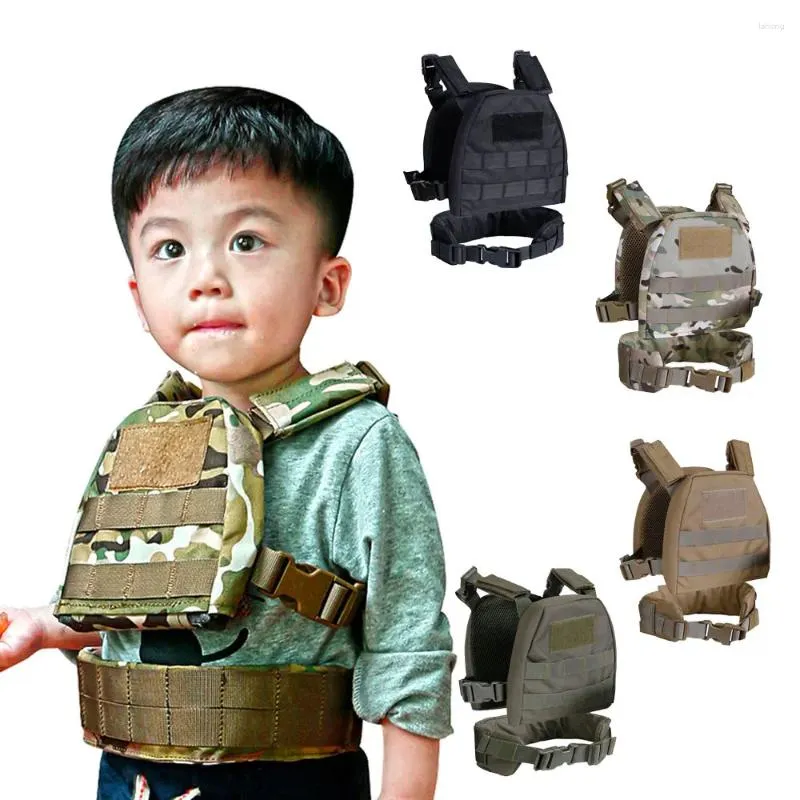 Hunting Jackets Kids Mini Tactical Vest With Loading Bearing Belt Molle Combat XS/S CP Camouflage JPC Chest Rig Camo