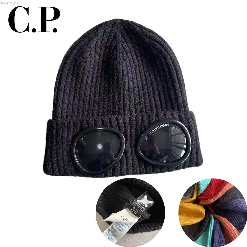 Cp Comapny Hat Bonnet Cp Site Officiel 1:1 Bonnet tricoté de haute qualité Stones Island Hat Extra Fine Laine Mérinos Goggle Beanie Compagnie Cp 4459