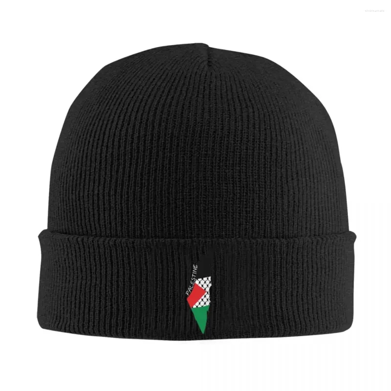 Baretten Palestina Vlag Palestijnse Kufiya Hatta Traditionele Gebreide Muts Dames Heren Skullies Mutsen Winter Acryl Casual Caps