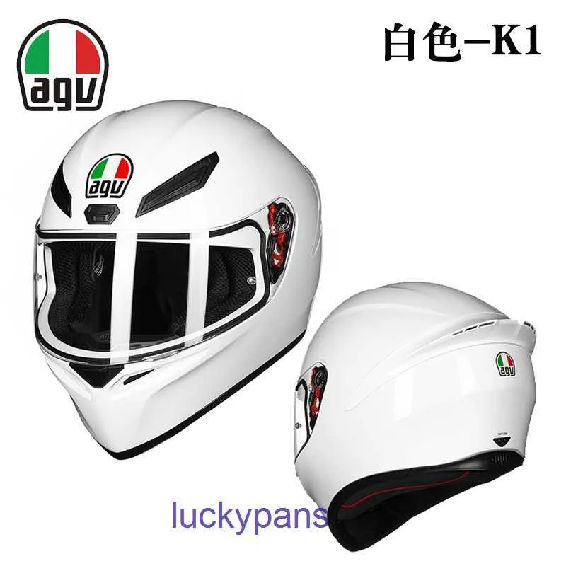 Motocicleta com defeito K1 AGV Capacete Full Racing Masculino e Feminino 2ZZ8 PLQB