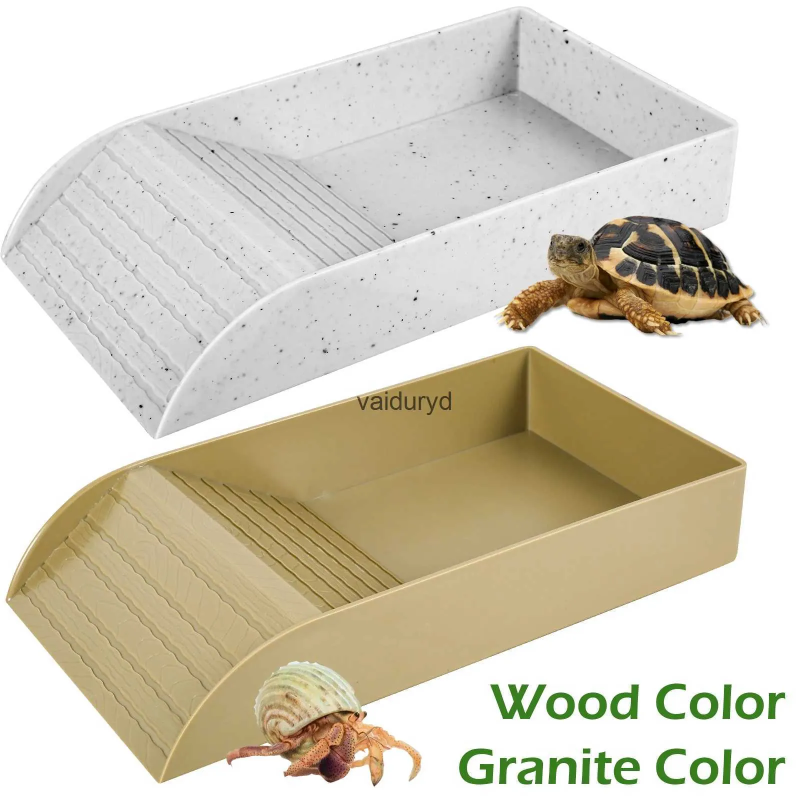 Fournitures pour reptiles Plate-forme de baignade pour tortues Grande capacité Réservoir d'élevage d'animaux de compagnie antidérapant Modèle de jeu Bassin de bain pour reptiles Terrasse pour tortues Fournitures pour animaux de compagnievaiduryd