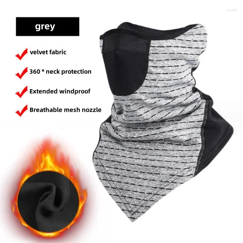 Bandanas Winter Outdoor Bicycle Mask Warm Wool Ski Single Board Running Sports Scarf Stripe