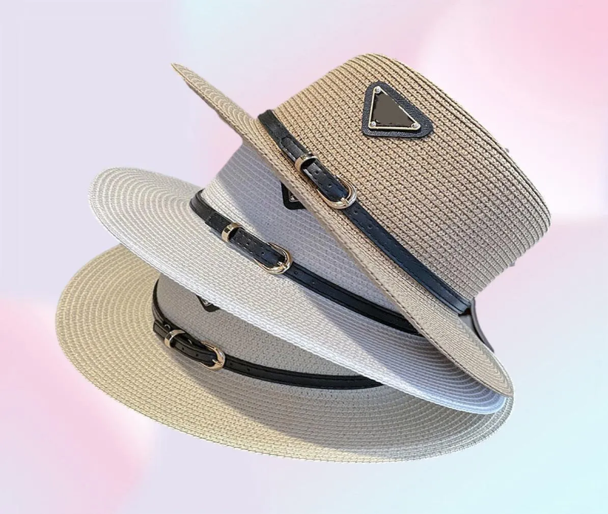 2022 Дизайнерская соломенная шляпа, роскошная джентльменская кепка высокого качества для мужчин039 и женщин039, солнцезащитная шляпа, 4 цвета8940618