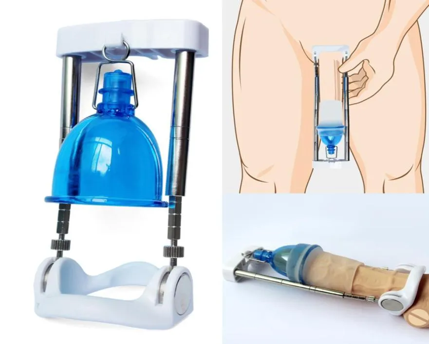 Mannelijke Penis Extender Uitbreiding Plastic Top Cradle Head Accessoires Voor Penispomp sexy Speelgoed Mannen Dick Brancard Enlarger System3426467