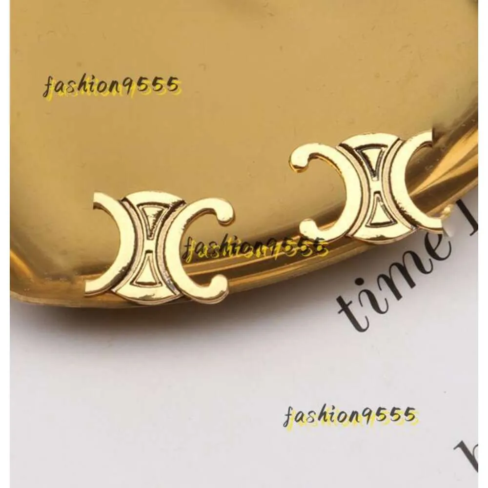 Ohrstecker Gold Silber 18 Karat vergoldet Luxusmarke Designer Buchstaben Ohrstecker Geometrisch Damen Kreis Kristall Strass Perlenohrring Schmuck 2024 Ohrringe Schmuck Geschenk
