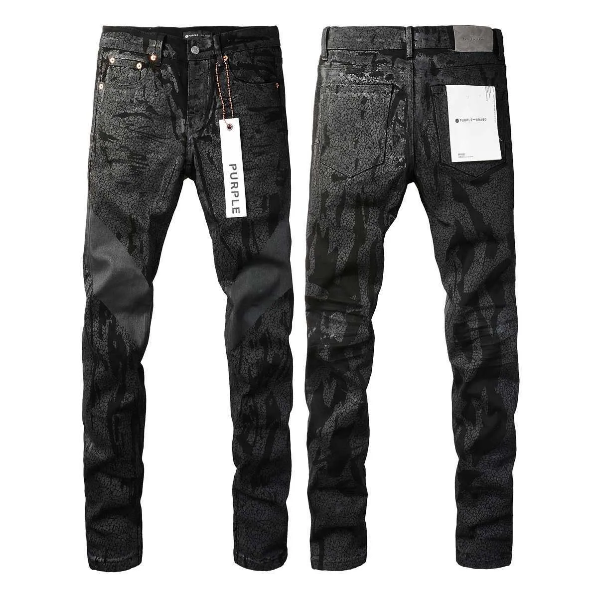 Heren paarse merkjeans Amerikaanse coatingtextuur gepersonaliseerd 9026