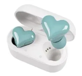 Kopfhörer Neue Original Bluetooth Drahtlose Kopfhörer Herzförmige Kopfhörer Frau Kopfhörer Hohe Qualität Herz Ohrhörer Mädchen Geschenk Heißer Verkauf