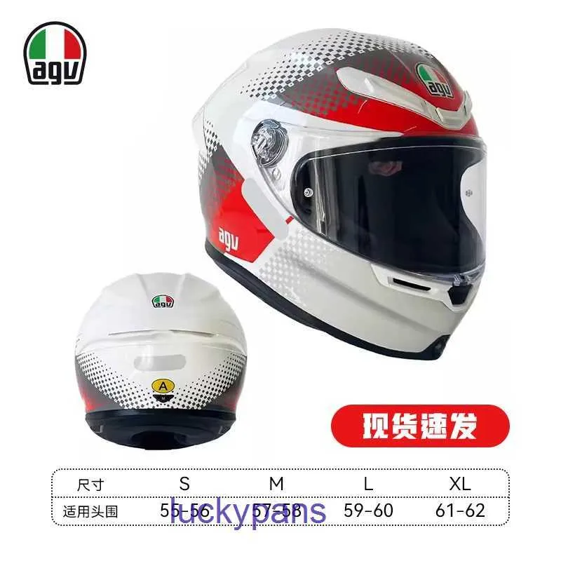 K6S New National Standard 2 0オートバイヘルメットAGVフルフォーシーズンズサイクリングカバーアンチフォグライトウェイトHT1m