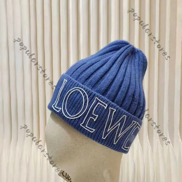 Designer-Beanie-Mütze, Loewee-Mütze, offizielle Qualität, Beanie-Kappen für Herren und Damen, Winter, beliebte Wolle, warme Strickmütze, vielseitige Kleidung 3NA6