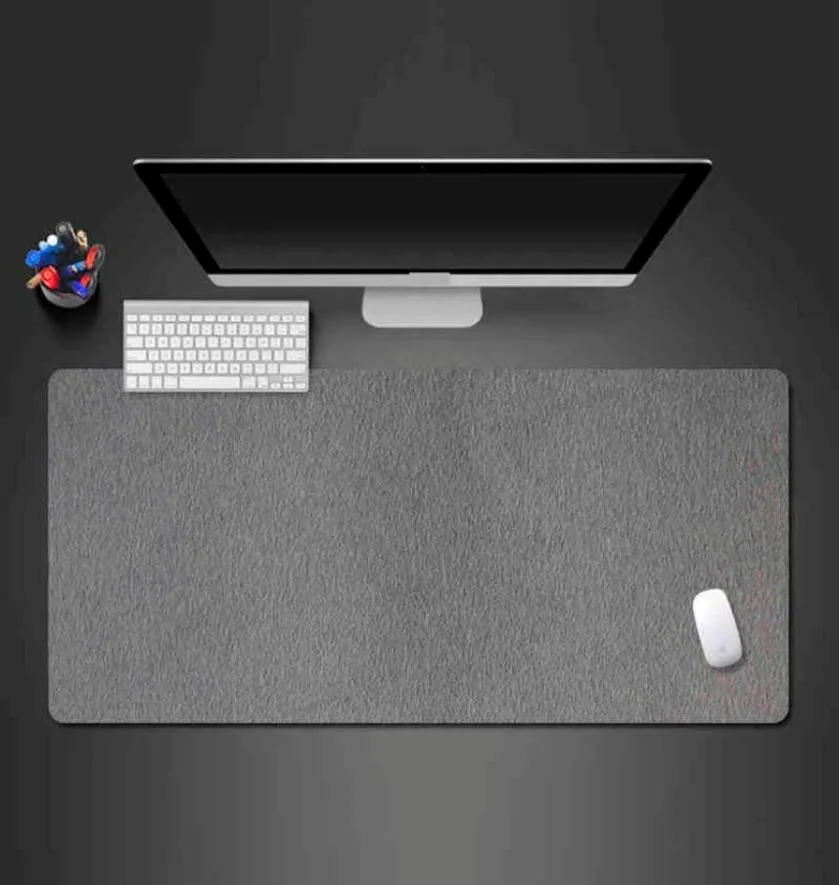 Tapis de souris de jeu de conception abstraite gris avancé de haute qualité en caoutchouc naturel grand tapis de verrouillage bureau ordinateur portable clavier souris grands tapis AA226043411