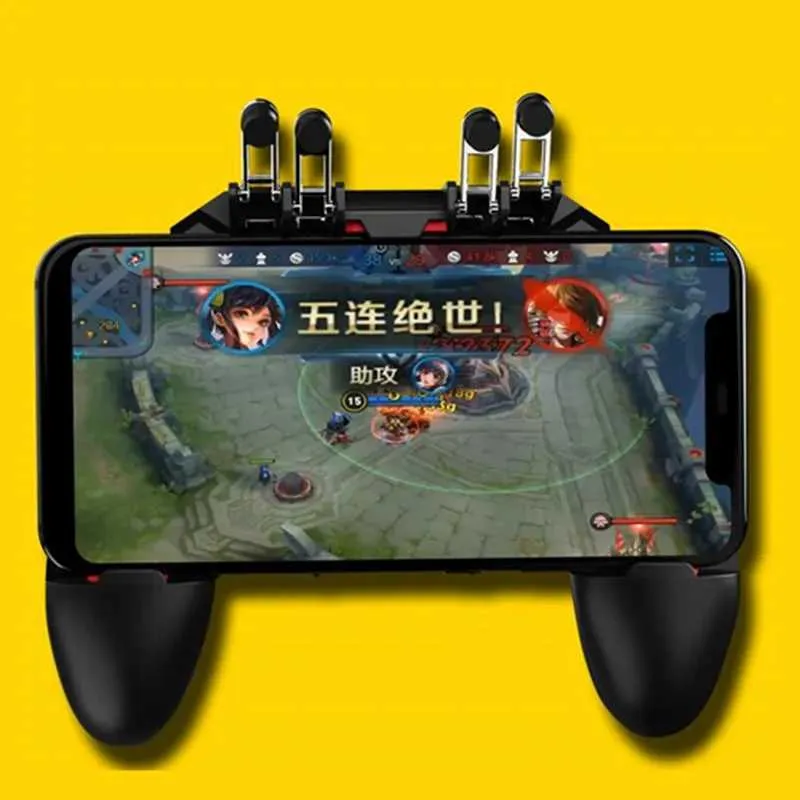 ゲームコントローラージョイスティックPUBGゲームゲームパッドAK66用シューティングゲームのトリガーファイアボタンゲームコントローラージョイスティックメタルトリガー