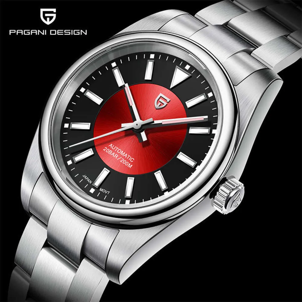 Pagani Design Men m Mechanical Automatic Fashion Night Glow Waterproof Stainless Steel Watch