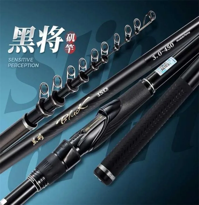 Portable Rock 45m 53m Carp rod Telescopic Sea Fishing Rod Spinning carbon fiber Ultralight hard 2202104996985