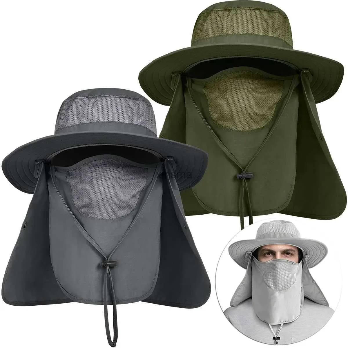 Wide Brim Hats Bucket Summer Sun UV Protection Outdoor Hunting Fishing Cap  For Men Women Hiking Camping Visor Hat Neck Flap Fisherman YQ240112 From  Xinsma, $6.93