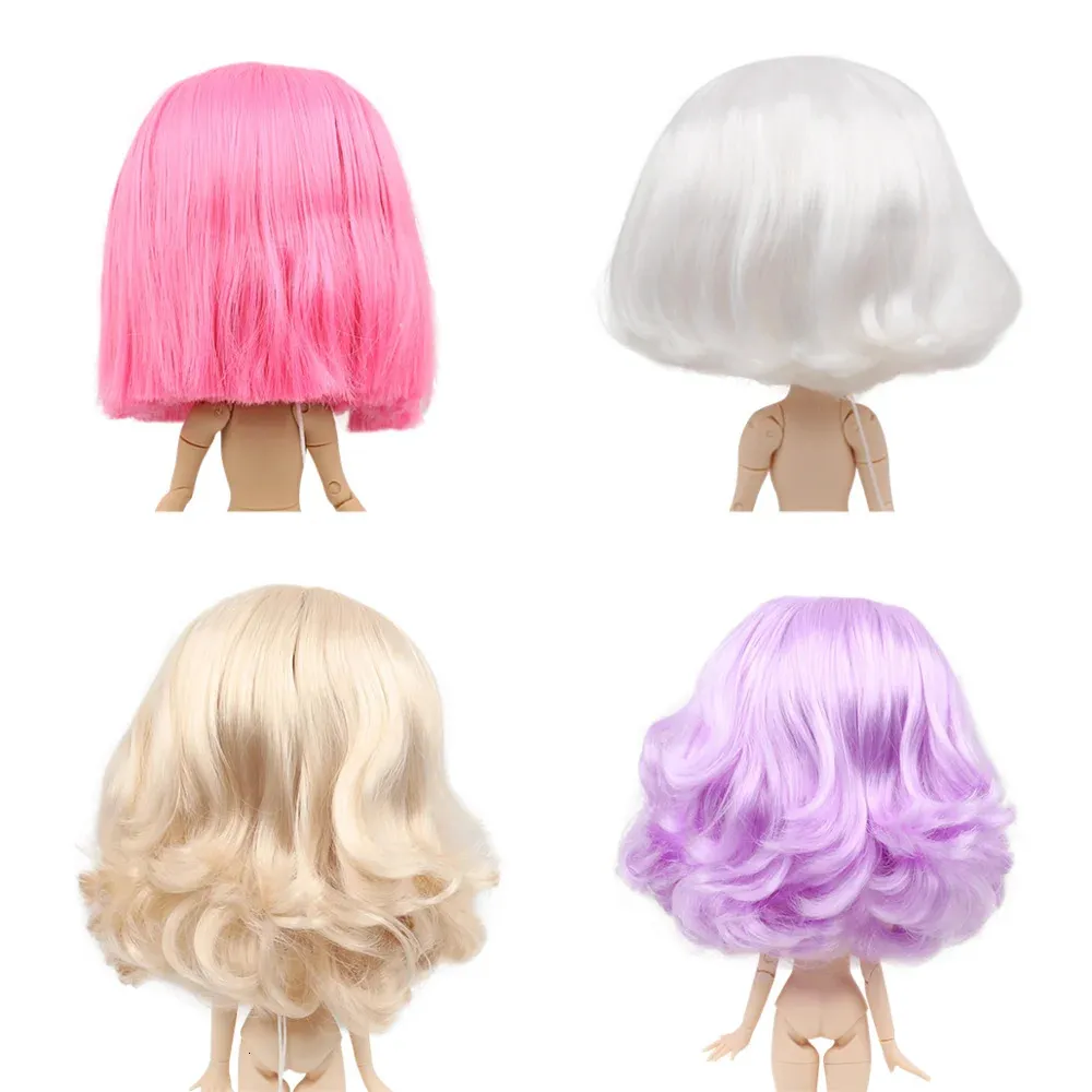 DBS RBL cuir chevelu pour bjd jouet blyth poupée glacée 16 cheveux courts perruque bricolage personnalisé anime 240111