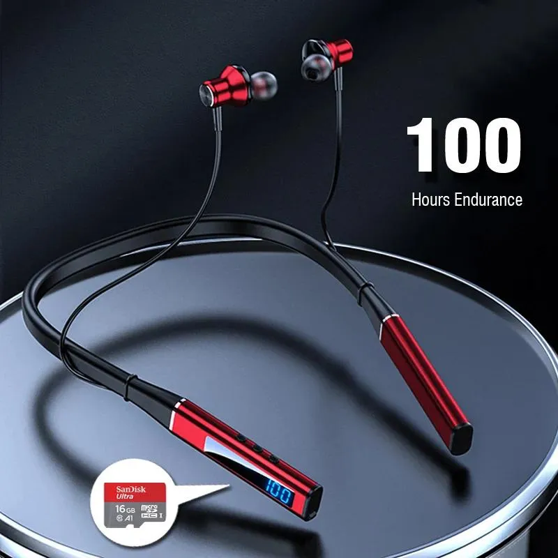 Écouteurs d'écoute sans fil écoute Bluetooth écouteurs avec microphone Auricularres Sport Headset HD Bass Fone de OUVIDO SEM FIO SD CARTE