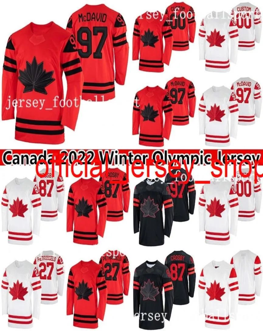 Maillot de hockey 97 Connor McDavid 2022 Sidney Crosby Alex Pietrangelo Nathan MacKinnon John Tavares Mitch Marner Patrice Bergeron9259801