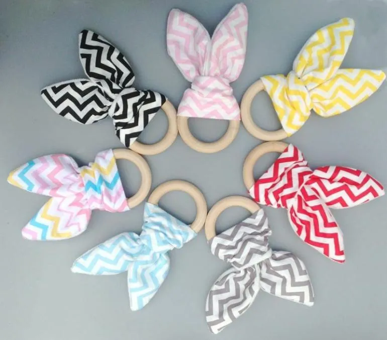 10pcs Newest Baby Teethers Natural Wooden Circle Fabric Training Sensory Ring Boy Aid Handmade Sensory Newborns Toys YE0025933859