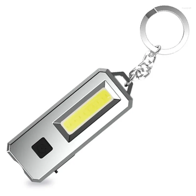 Taschenlampen, Taschenlampen, LED, klein, 350 Lumen, helles Mini-Schlüsselanhänger-Licht, tragbare USB-wiederaufladbare Taschenleuchten mit magnetischer Basis