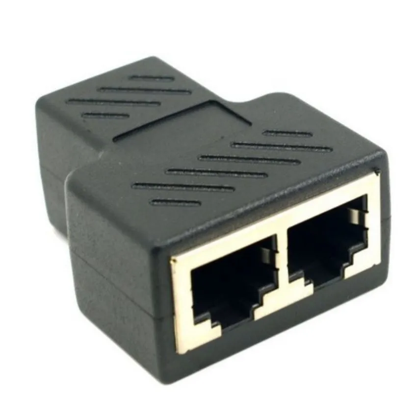 Goobay 93057 Adattatore A T RJ45 – 1 Spina E 2 Prese (8P8C) Per Rete