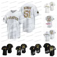 Baseball Jerseys 51 David Bednar 2022 All-star Game Jersey PIRATE Bryan Reynolds Ke`Bryan Hayes Daniel Vogelbach Michael Chavis Diego Castillo Jack Suwinski