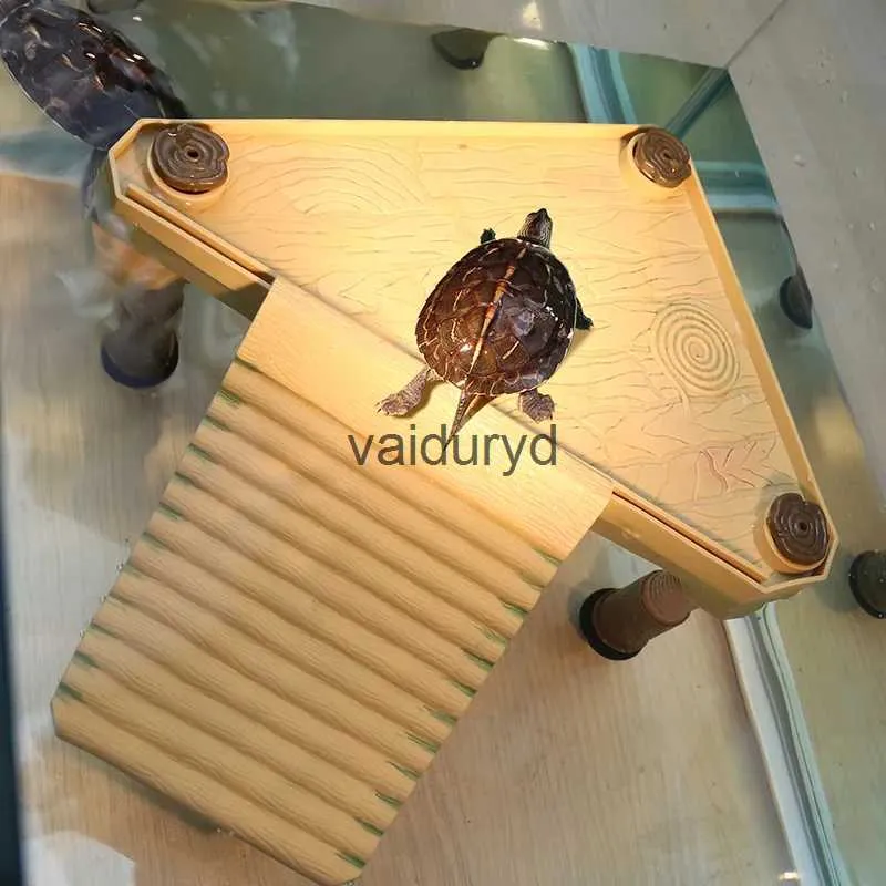 Reptilförsörjning unik design Reptilplattform Turtle Basking Aquarium Amfibian Aquatic Climb Staircase Pet SuppliesVaiduryd