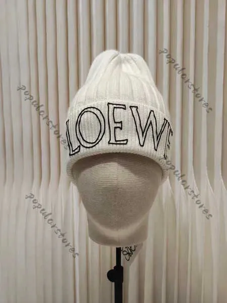 Loewee chapeau mode bonnet laine tricoté chapeau pour femmes concepteur Loe We chapeau hiver cachemire tissé chaud chapeau pour hommes UAXK