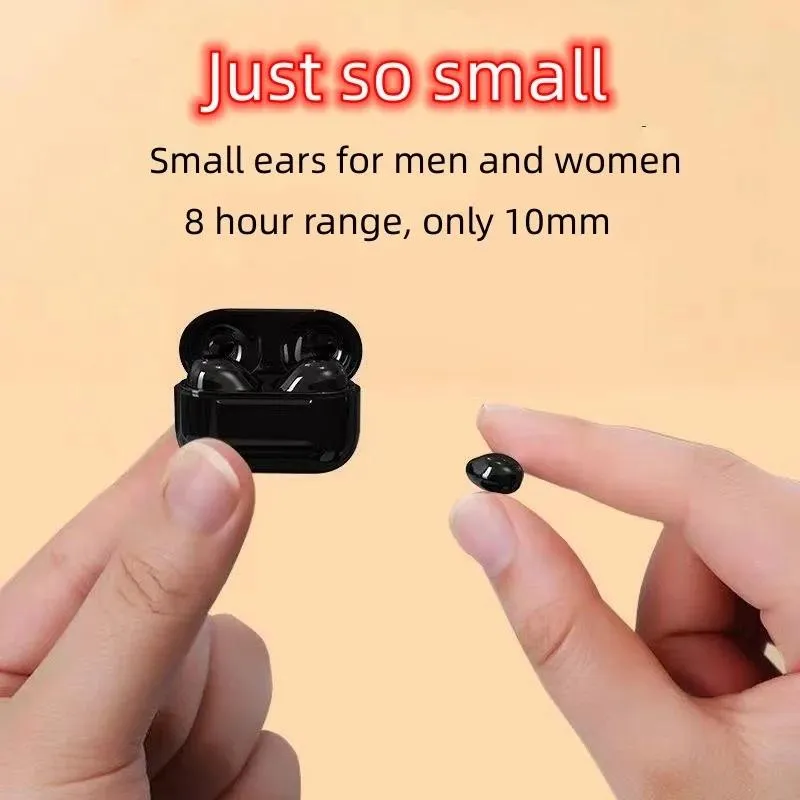 Hörlurar små mini sömn bluetooth headset trådlösa osynliga hörlurar non blinkande lätta öronsnäckor hög skönhet ny stil hörlurar