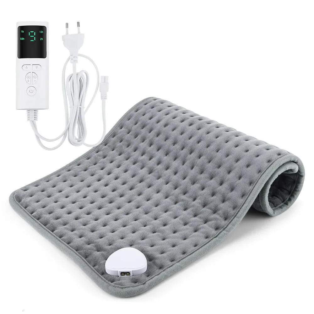 58*29cm Electric Heating Pad Massager Therapy for Body Abdomen Back Pain Relief Winter Warmer Blanket Thermal Massage Mat 240111
