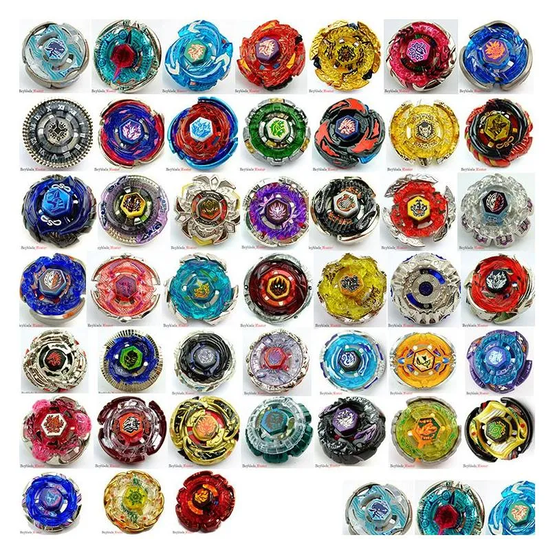 4D Beyblades 45 modelos Beyblade Metal Fusion 4D con lanzador Juego de peonza Juego para niños Juguetes Regalo de Navidad para niños Paquete de caja Dro Dhaho