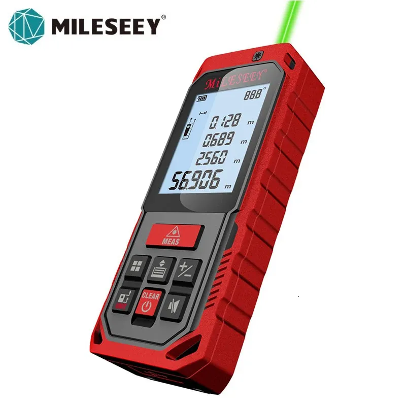Mileseey Mini RangeFinder Digital Laser Distant Meter Tape Lase Measure Diastimeter Tool 100m80m60m-40m laser Rangefinder 240111