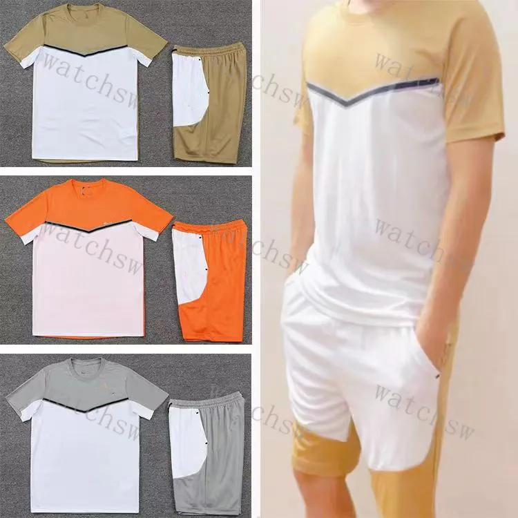 Designer summer and autumn sports suit young fashion loose fast-drying short-sleeved t-shirt casual running training set