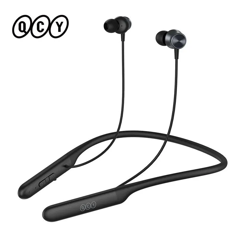 Hörlurar QCY C2 Trådlöst headset Bluetooth 5.2 Neckband Hörlurar Snabbladdning 50 timmar Långt batterilivslängd Nacktyp Sport inear hörlurar