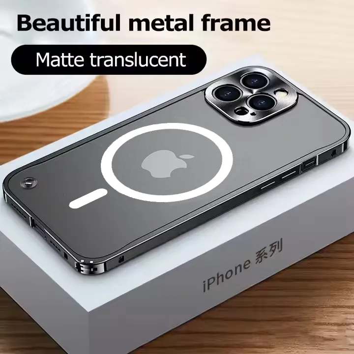 Aluminium en aluminium en métal bordel de téléphone translucide en aluminium