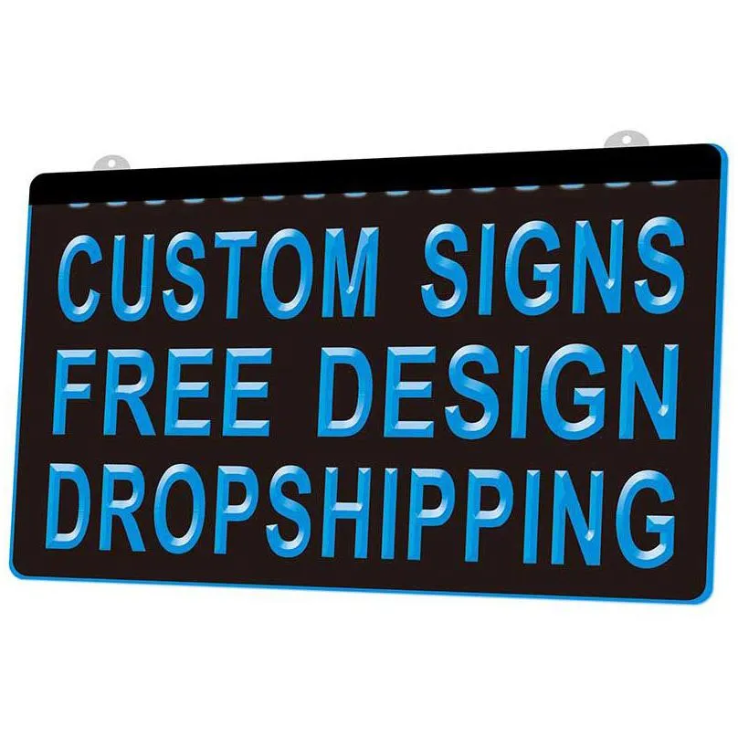 Led Neon Sign Ls0001 Progetta la tua luce personalizzata Hang Home Shop Decor Drop Delivery Lights Illuminazione Holiday Dh18B