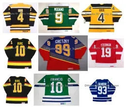 CCM Bobby Orr Bruins Hockey Jersey Stars Mike Modano Dino Ciccarelli Gordie Howe Steve Yzerman Red Wings Pavel Bure Wendel Clark Doug Gilmou