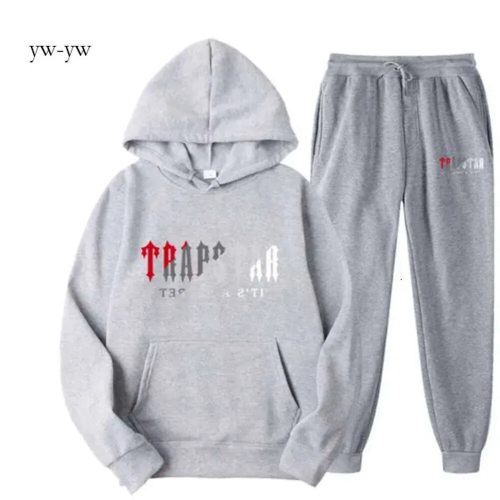 TRAPSTAR Sweats à capuche pour hommes Survêtement coloré Mens Desinger White Fox Sweats à capuche à manches longues Loisirs Sports Ensemble Sweatshirts Pantalon Costume Printemps Jogging Survêtements 1212