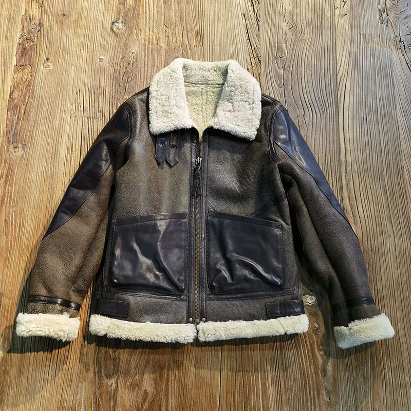 Lederjacke Herren Mutton Schafelljacke Schwarze Thomas | D'Arienzo